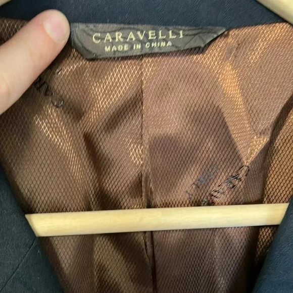 Caravelli navy striped sport coat blazer  jacket - Picture 2 of 7